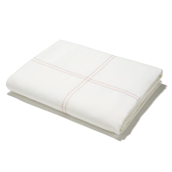 Duvet Cover Hemstitch Coral
