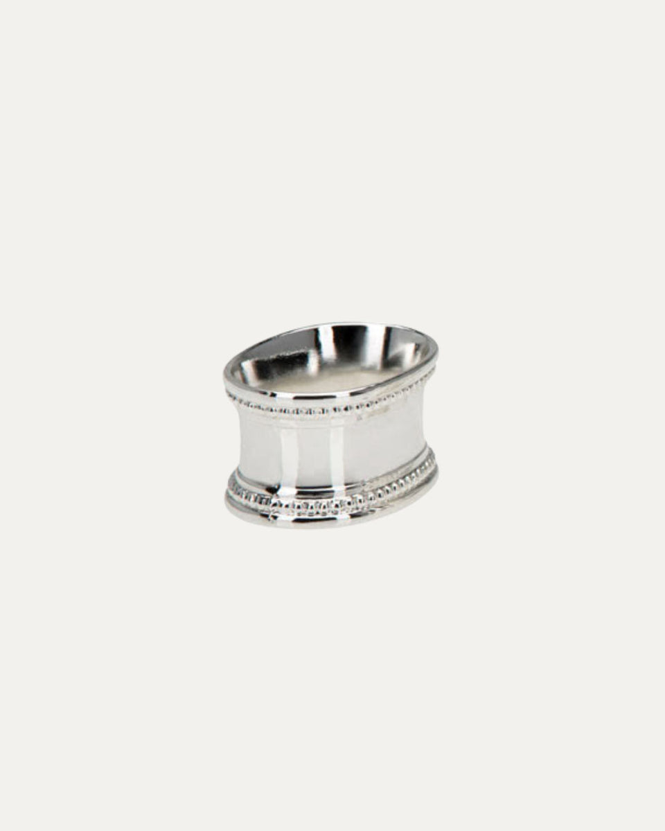 Silver Striped Napkin Ring