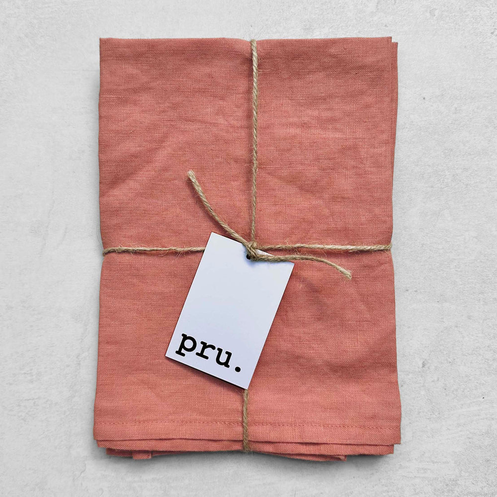 100% Linen Napkins OEKO-TEX® Certified – Pink Opal X2