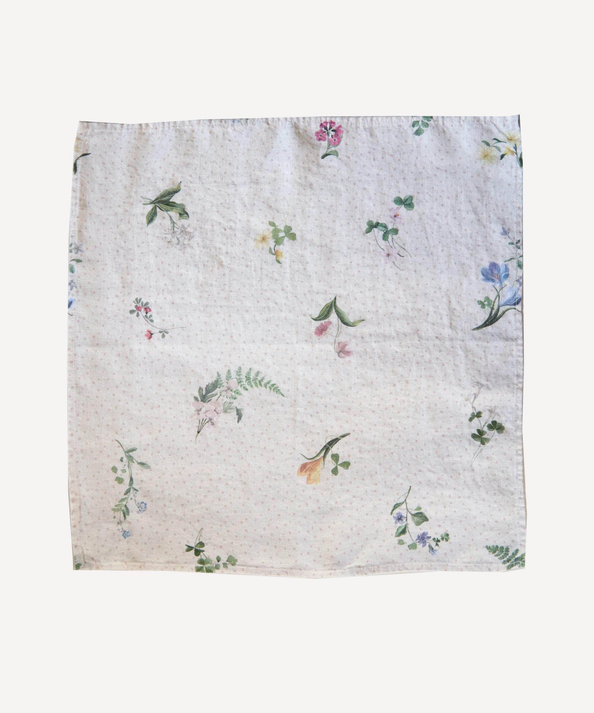 Signs of Spring Spot Linen Napkin