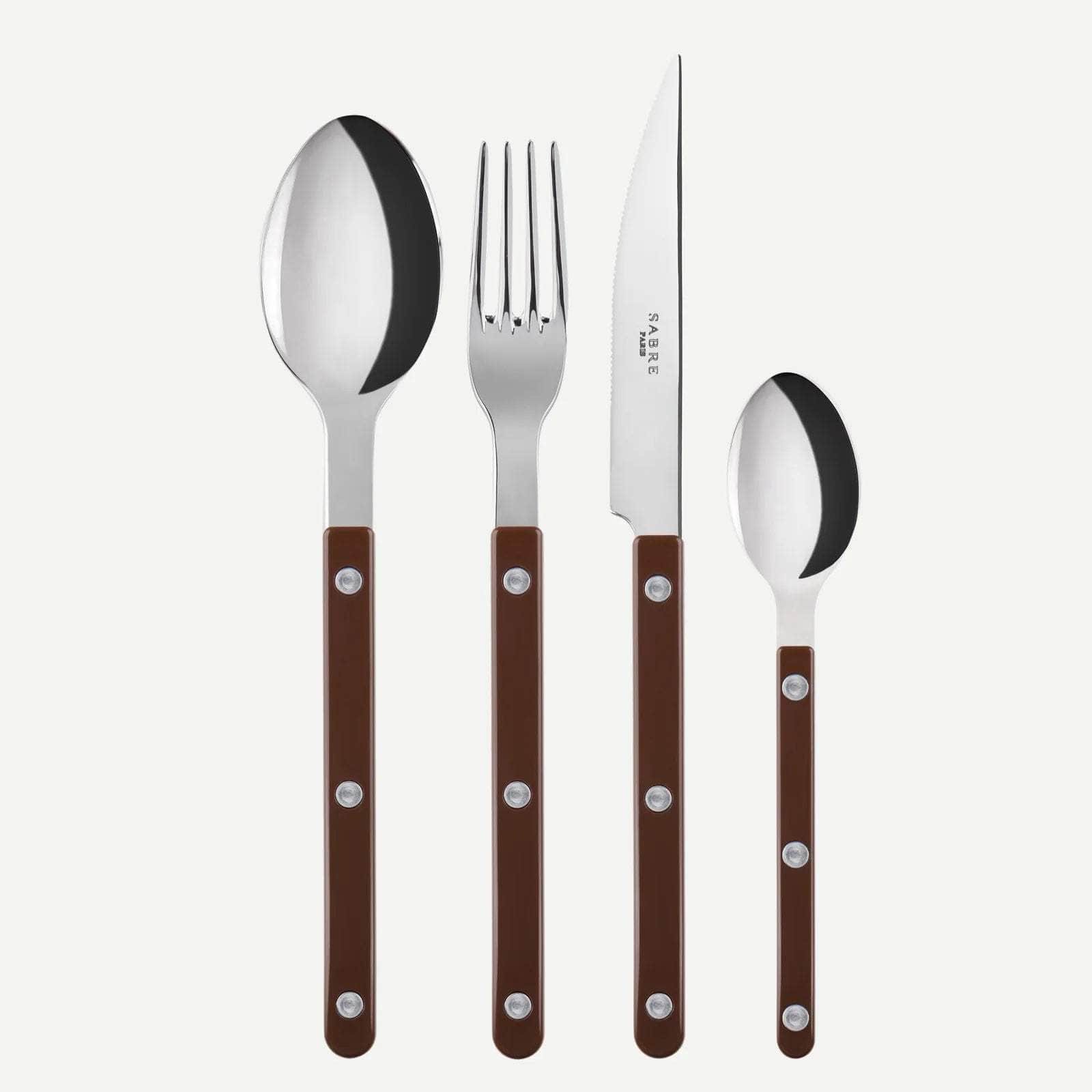 Bistrot 48 PC Cutlery Set, Chocolate