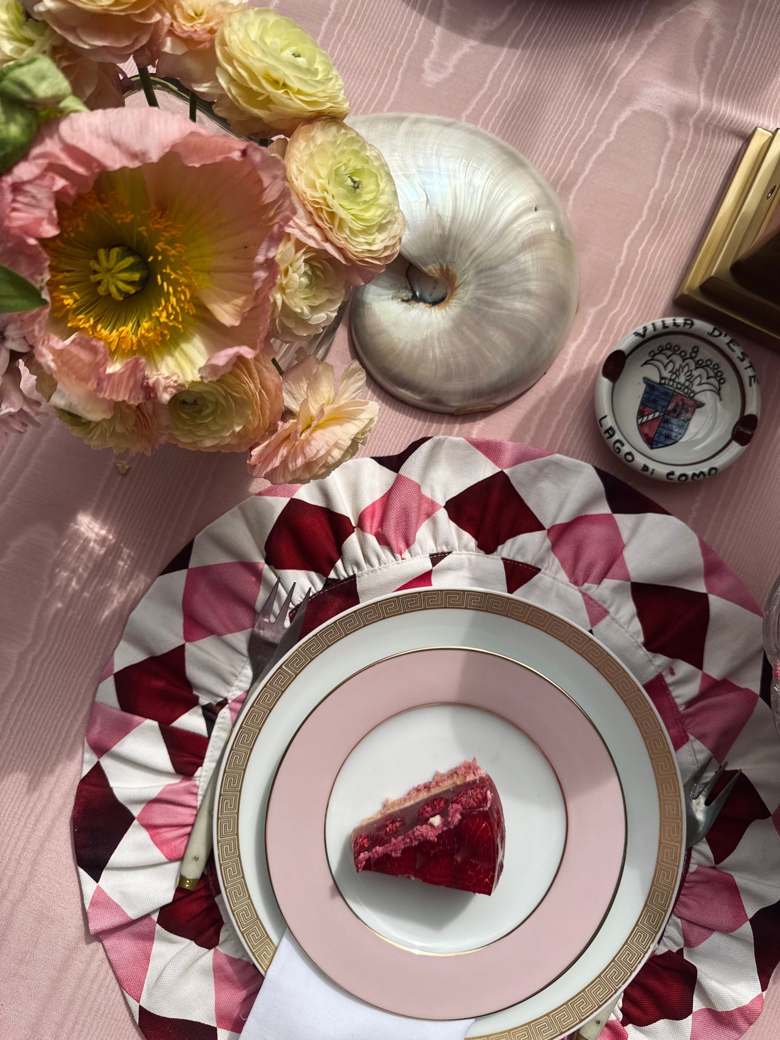 Darcy Placemat Circus Pink - Set of 2