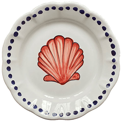 Estate Red Shell Plate 16cm