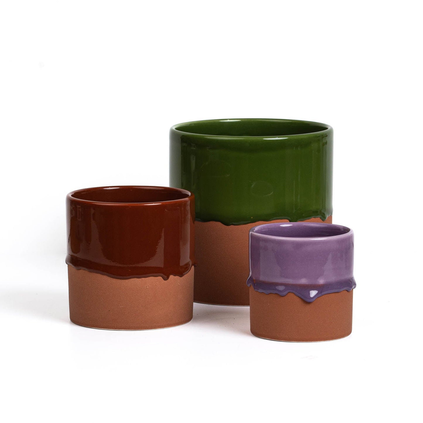 Drip Ceramic Planter Small - Lilac T