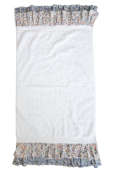 Ruffle Edge Towel made with Liberty Fabric DONNA LEIGH & WILTSHIRE BUD