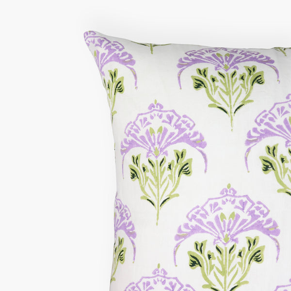 Soma - Pure Linen Throw Pillow Cover - Lavender