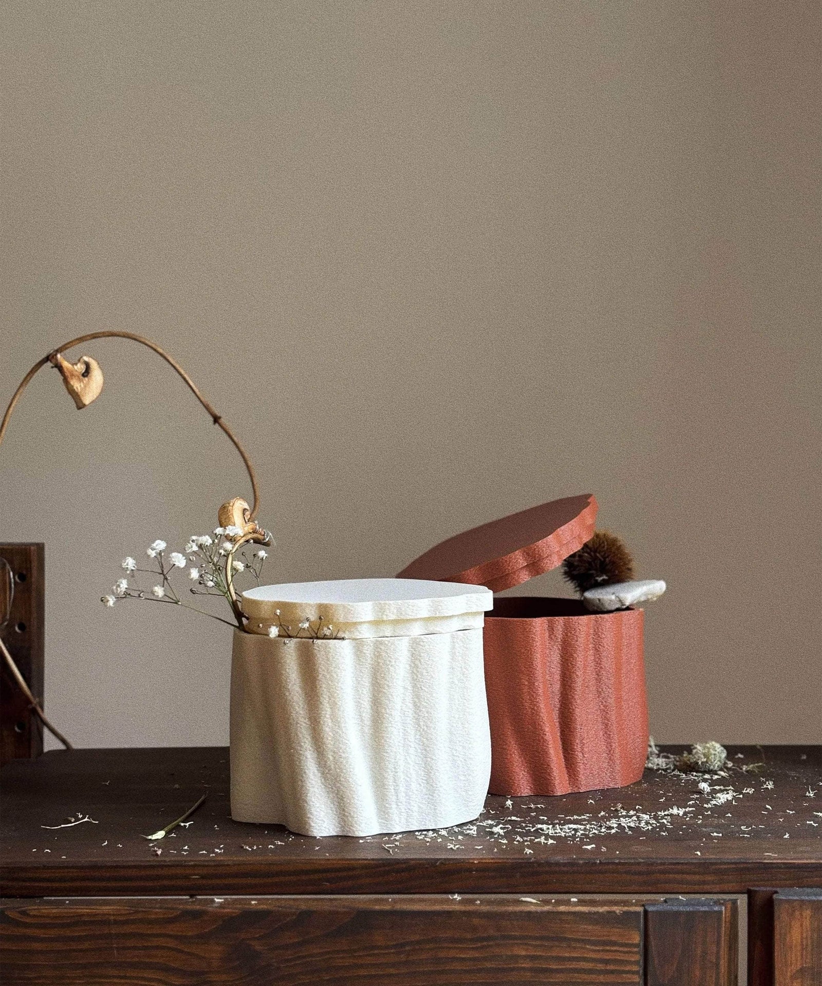 Ruut | Storage Pot 01 | Burnt Ochre