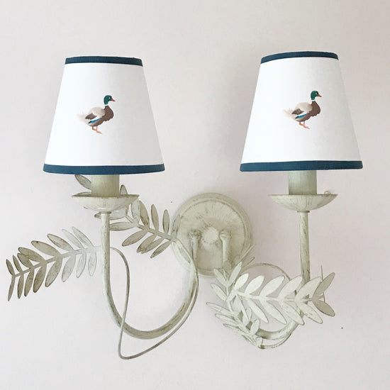 5” Candle Clip Lampshade Ducks In A Row – CLASSIC
