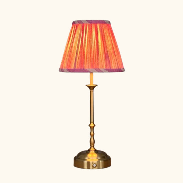 Freddie Table Lamp Pink Candy Stripes