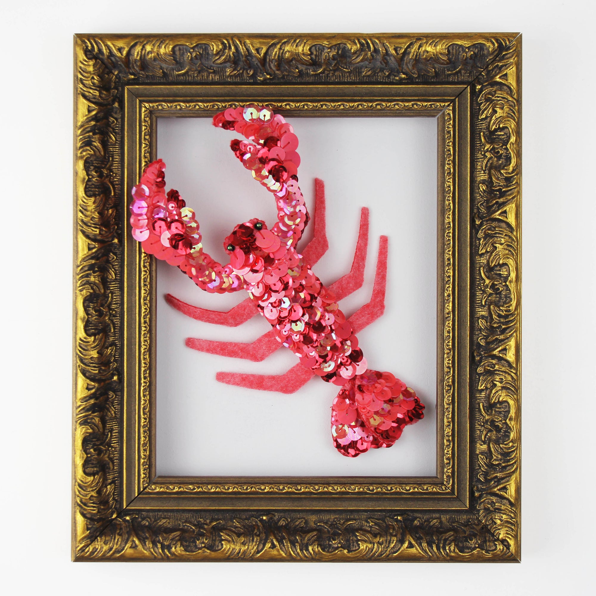 Larry the Lobster Sequin Ornament