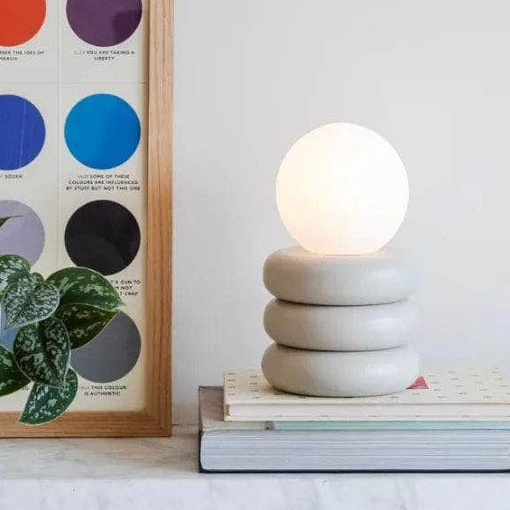 Sand cordless table lamp