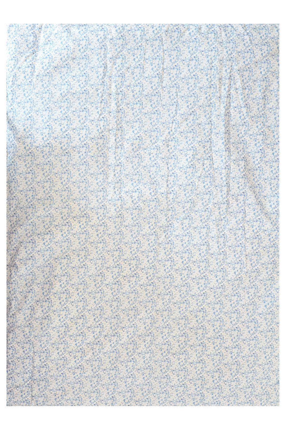 Reversible Heirloom Quilt Made With Liberty Fabric Theo Blue & Mitsi Valeria Blue