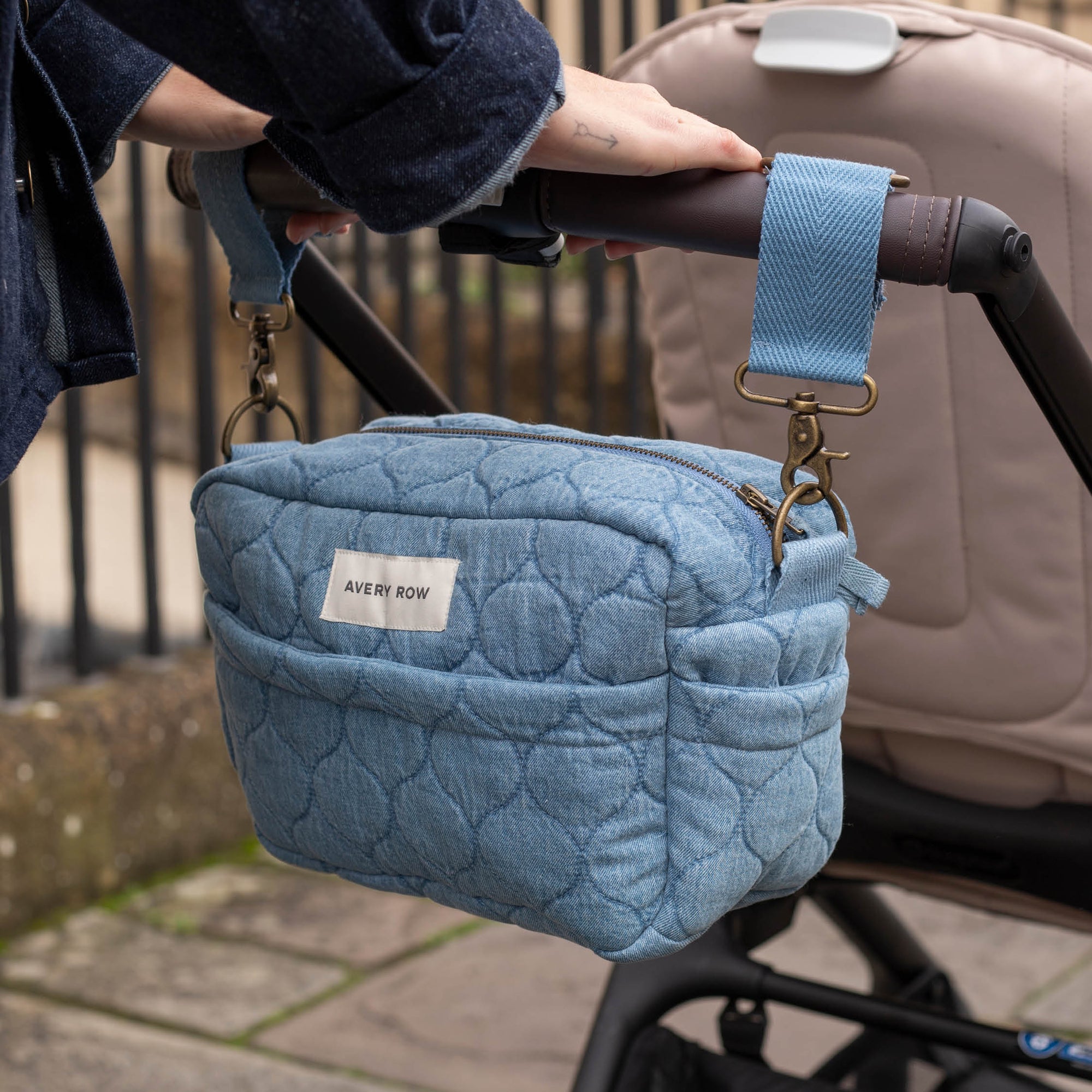Pram Organiser Bag - Denim