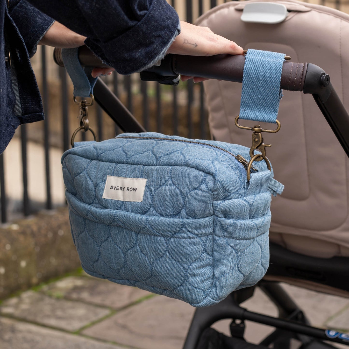Pram Organiser Bag - Denim