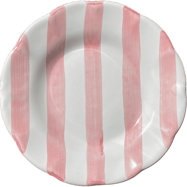 Striped Plate 21 cm – Pink