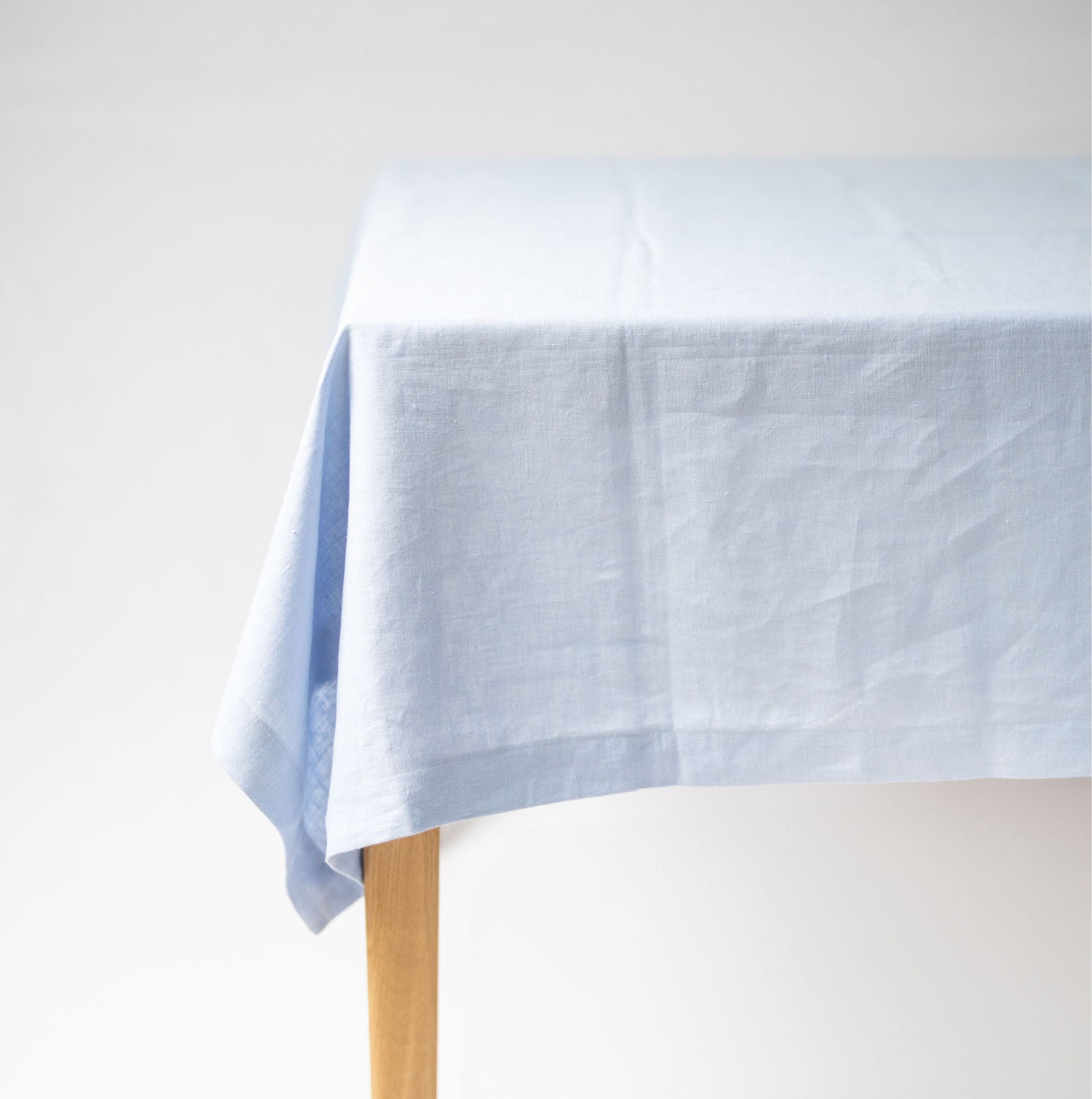 Blue Linen Tablecloth
