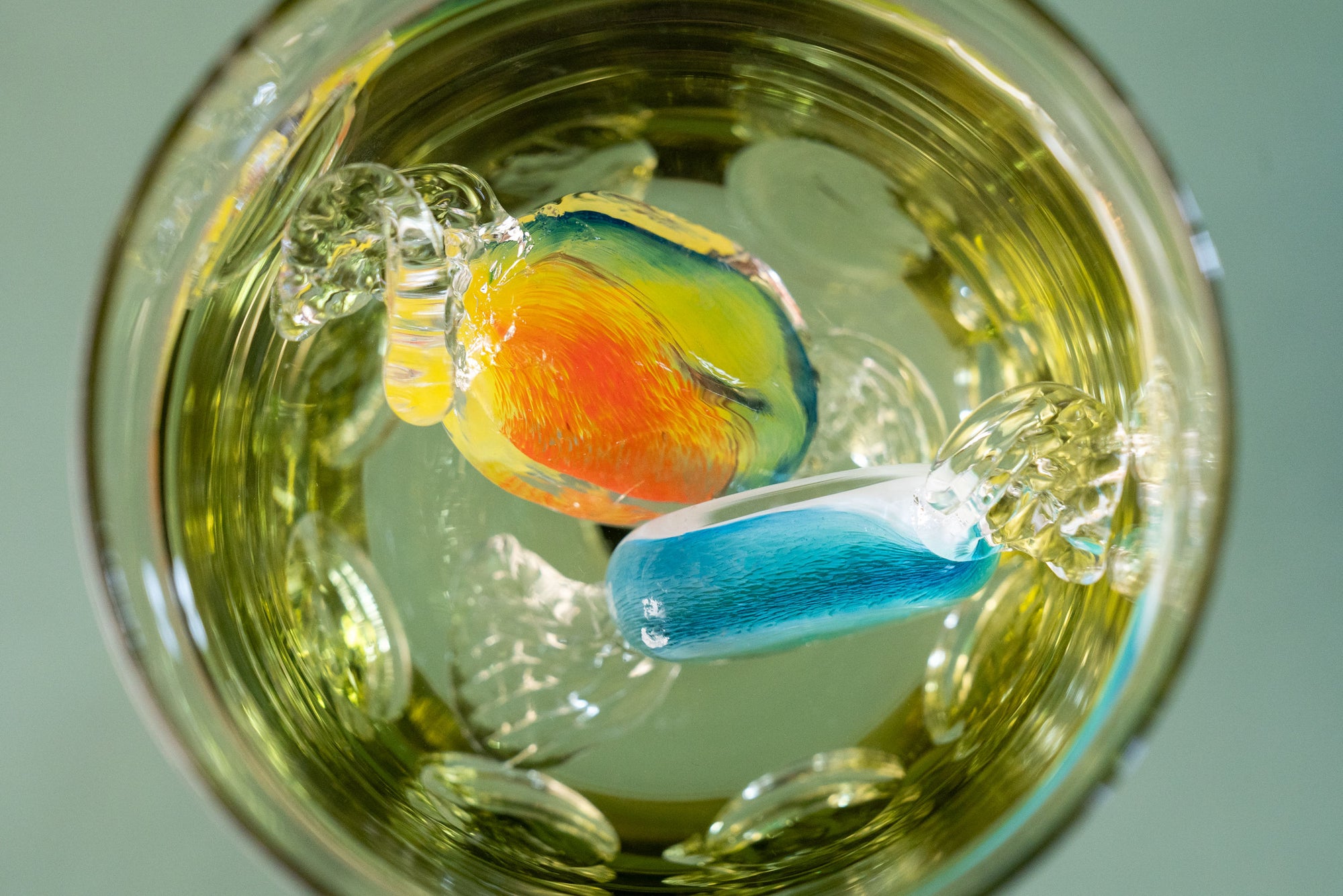 Mouthblown Crystal Candy - Cutlery Rest