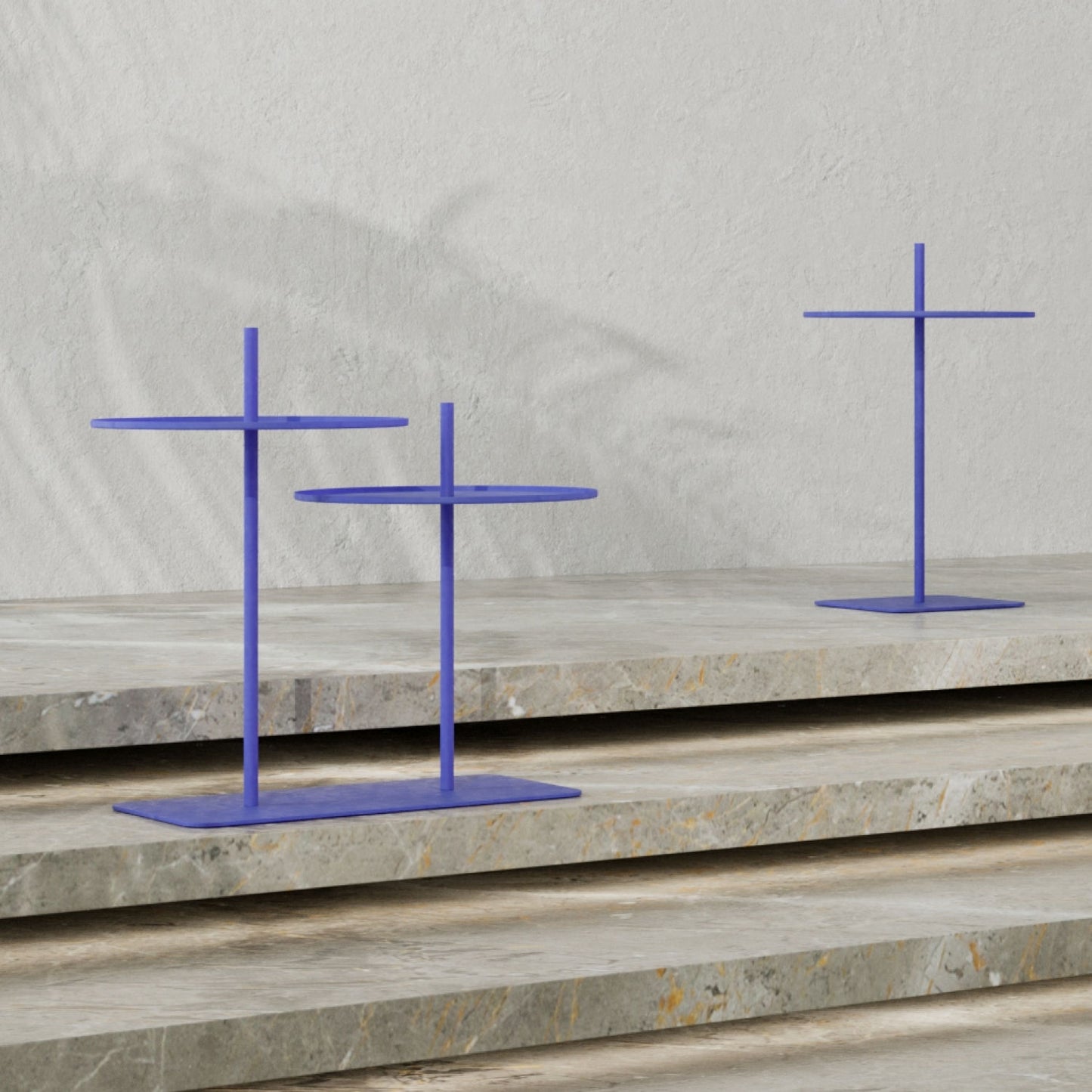 Lily 02 - Round Steel Coffee Table