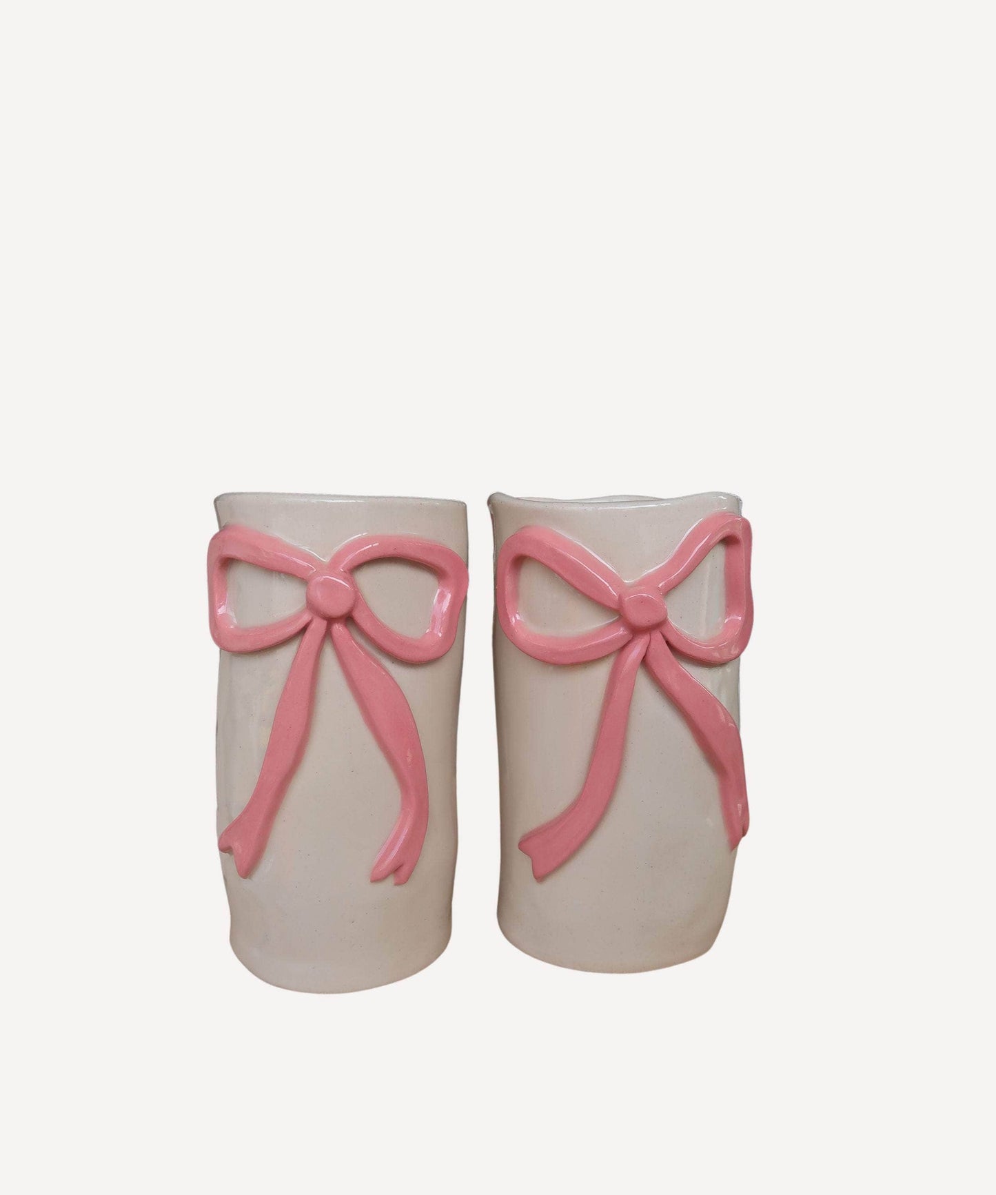 Pink Wobbly Bow Vase