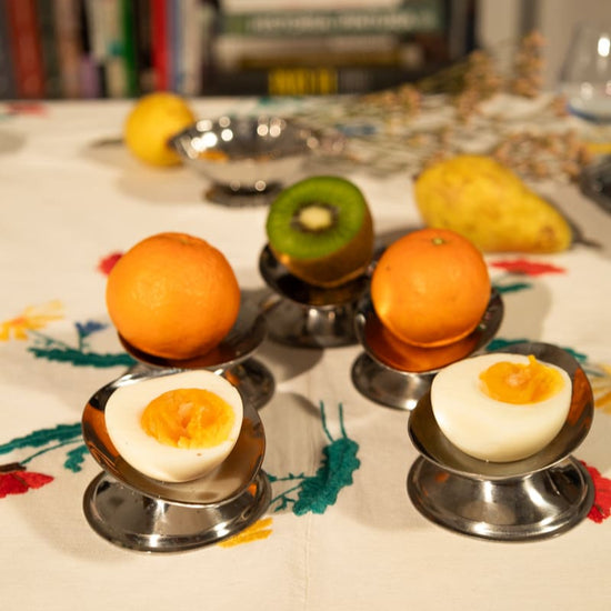 Vintage French Egg Coupes, Set of 5
