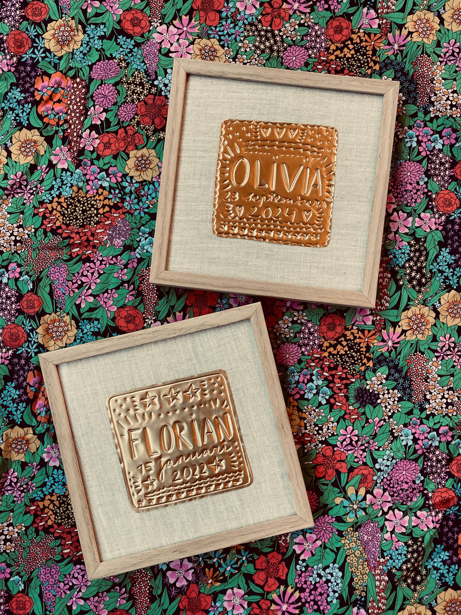 Gold Foil Art Piece - Custom Made with Name