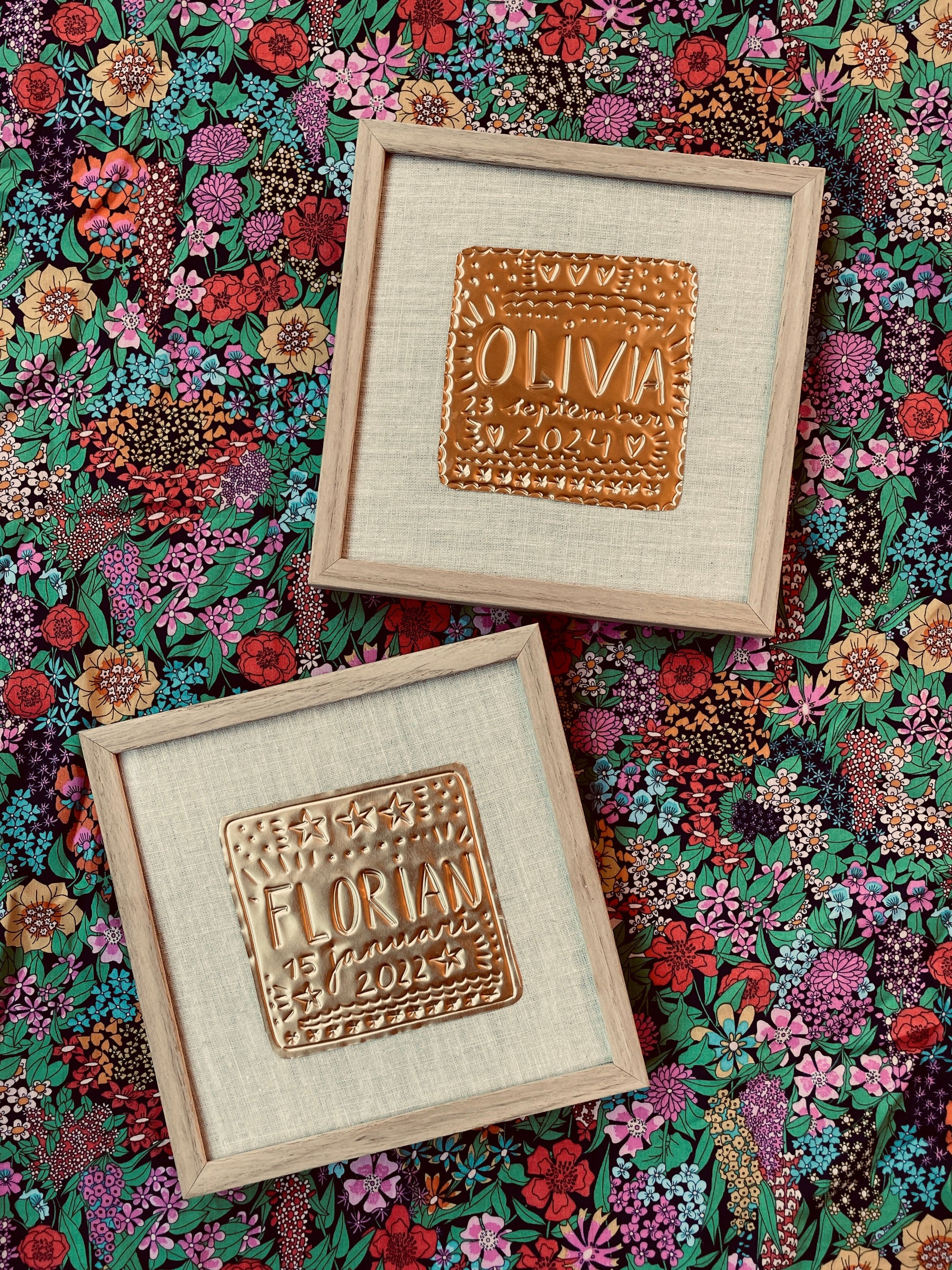 Gold Foil Art Piece - Custom Made with Name