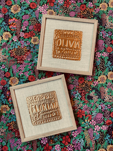 Gold Foil Art Piece - Custom Made with Name