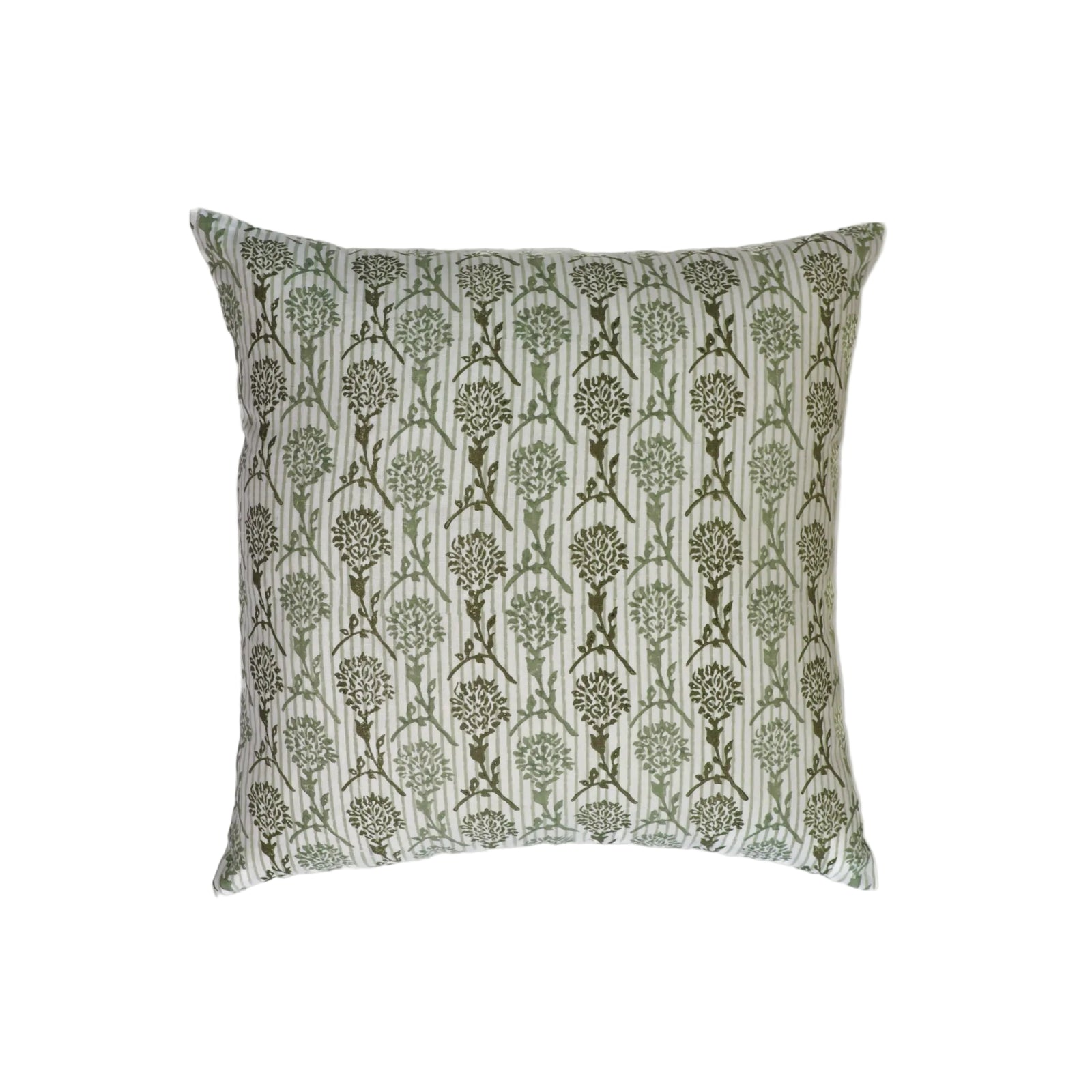 Nikhar Pure Linen Throw Pillow Cover - Sage Green