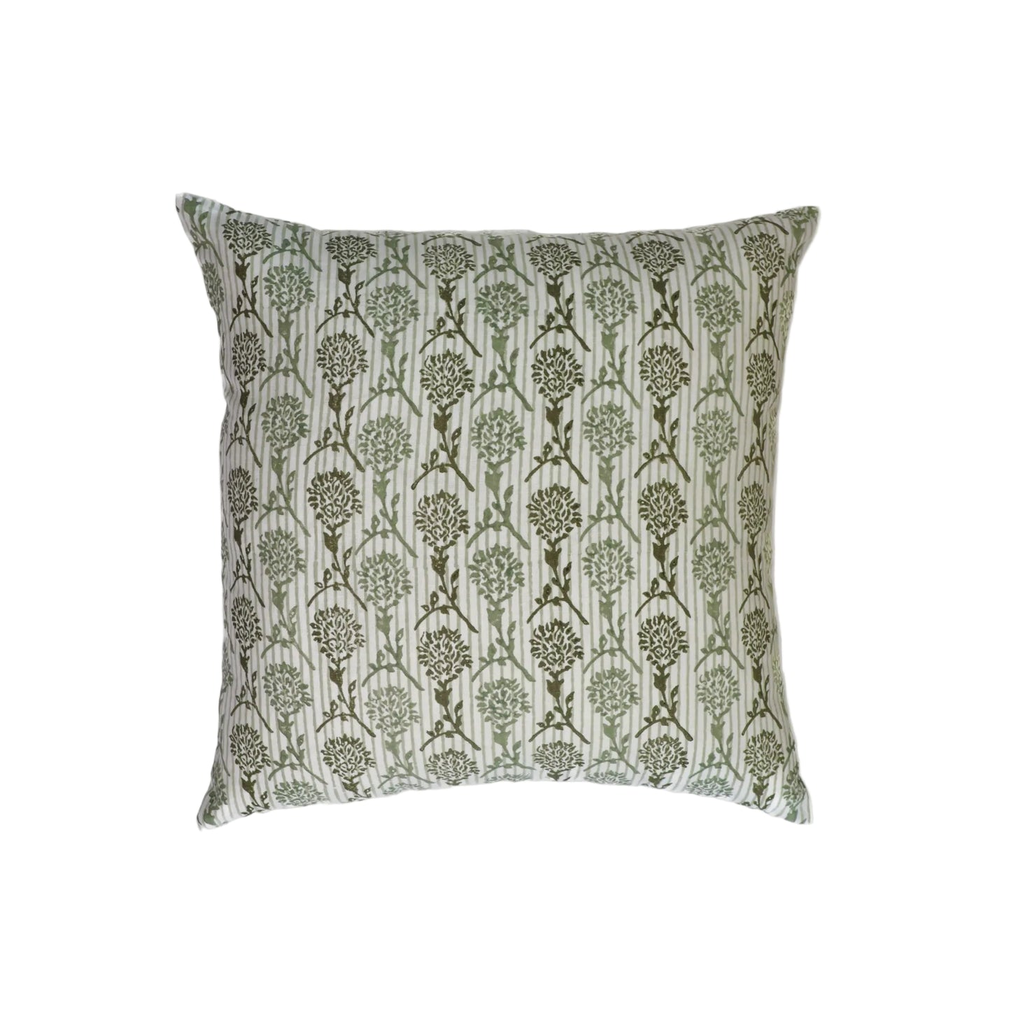 Nikhar Pure Linen Throw Pillow Cover - Sage Green