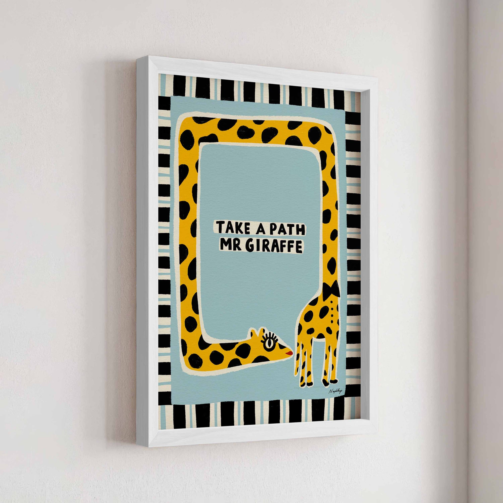 Take a Path Mr Giraffe Print