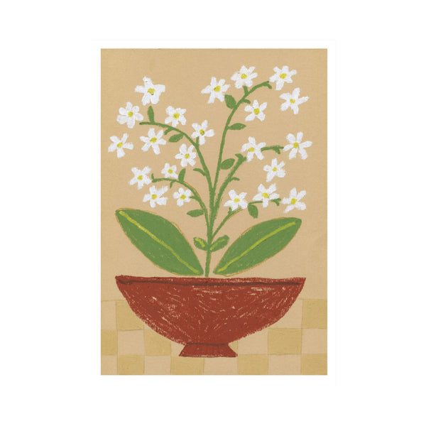 White Flowers Print