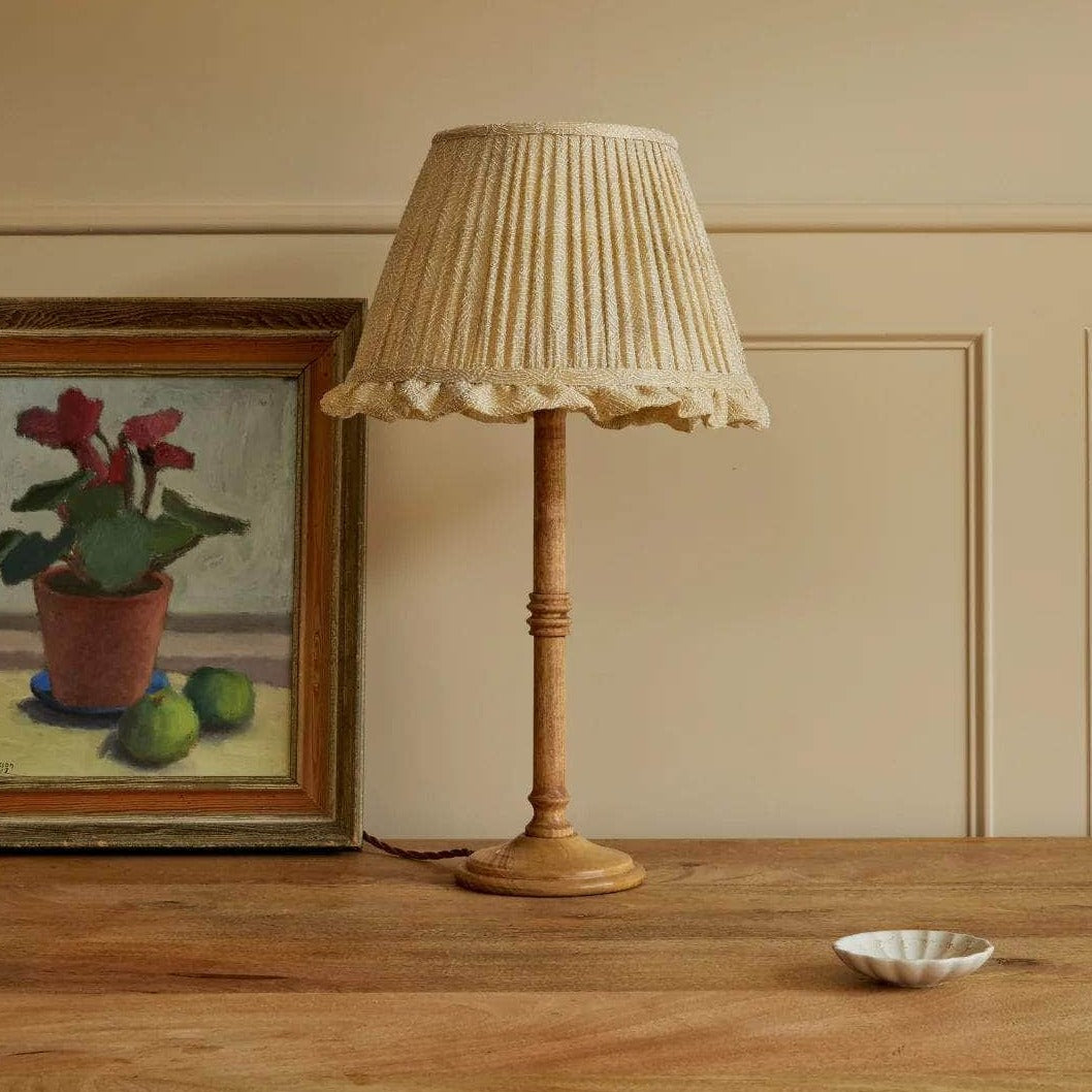 Limited Edition Ivory Silk Embroidered Lampshade