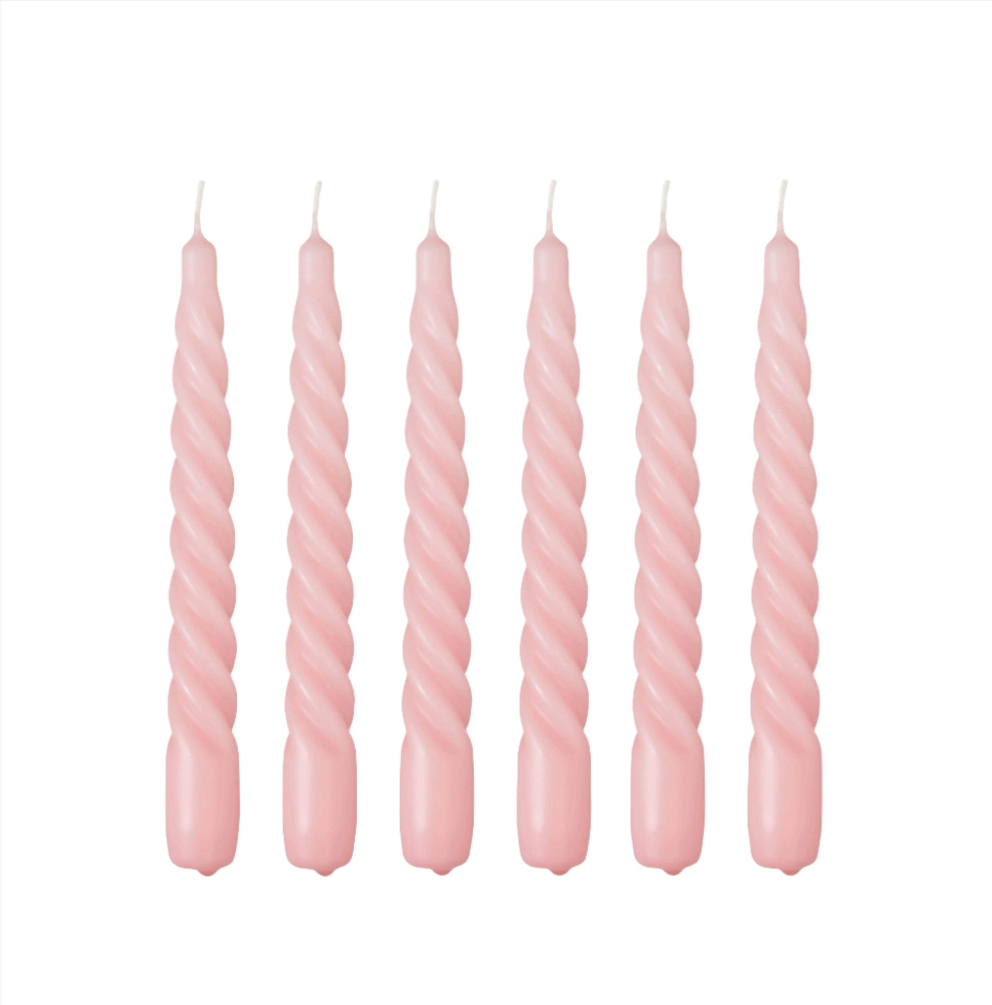 Twist Candle - Baby Pink