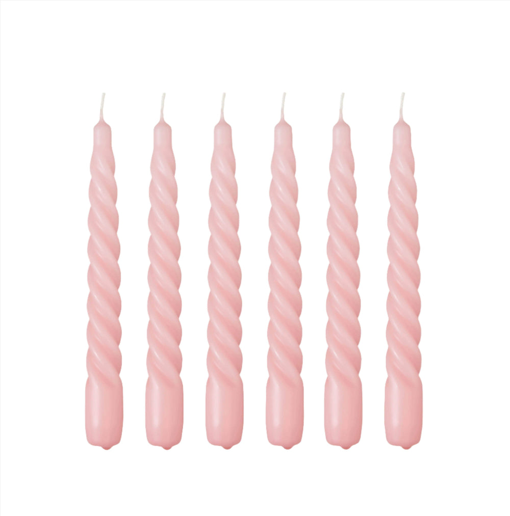 Twist Candle - Baby Pink