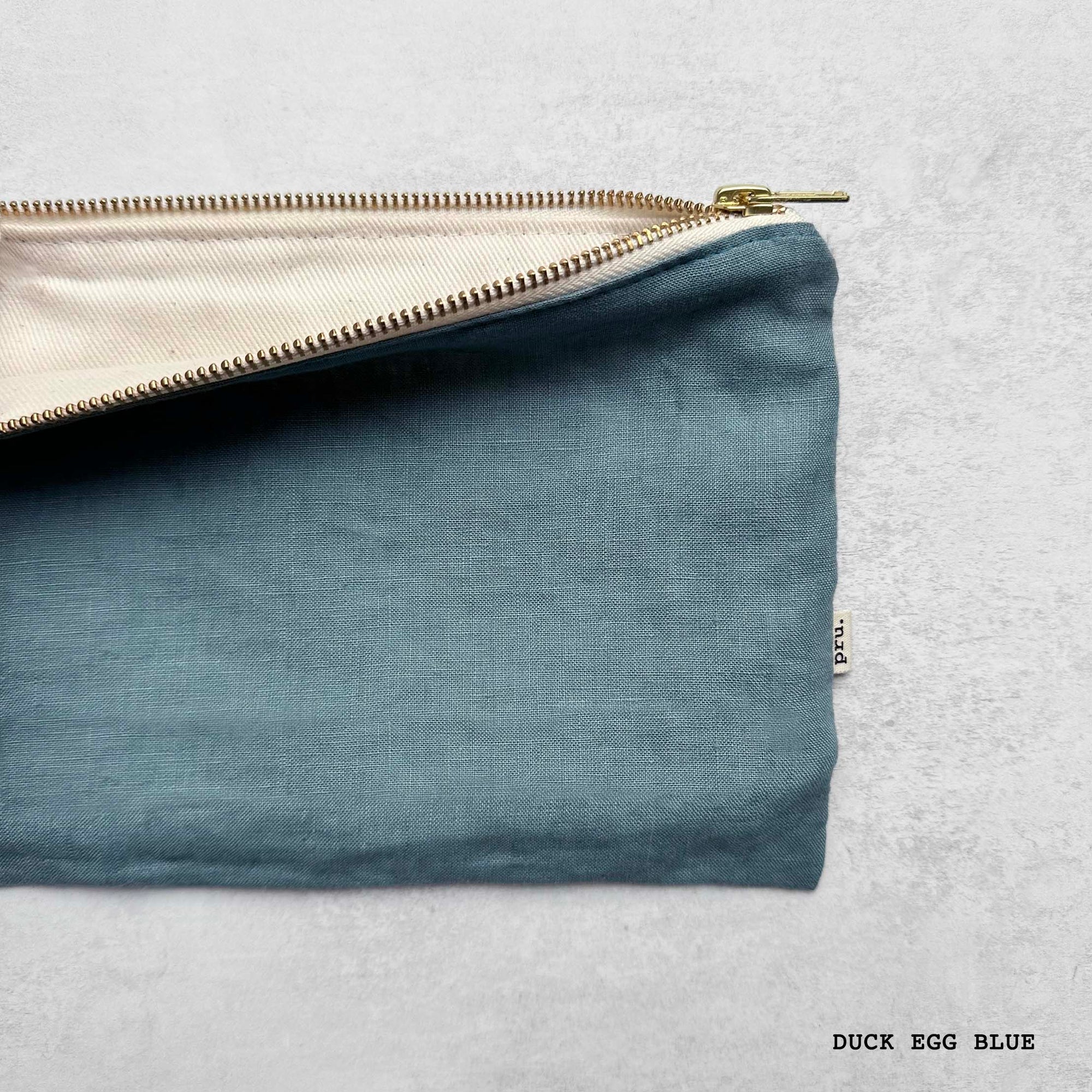 The Linen Pouch Bag - Flat