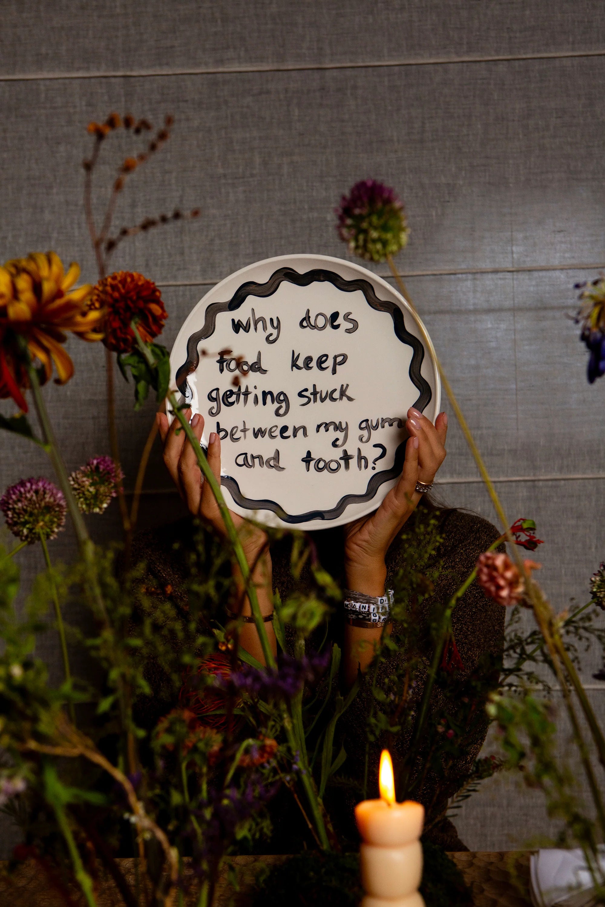 "Why Does Food Keep Getting Stuck Between My Gum and tooth" Plate