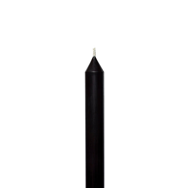 Black Tapered METRE Candle Pair