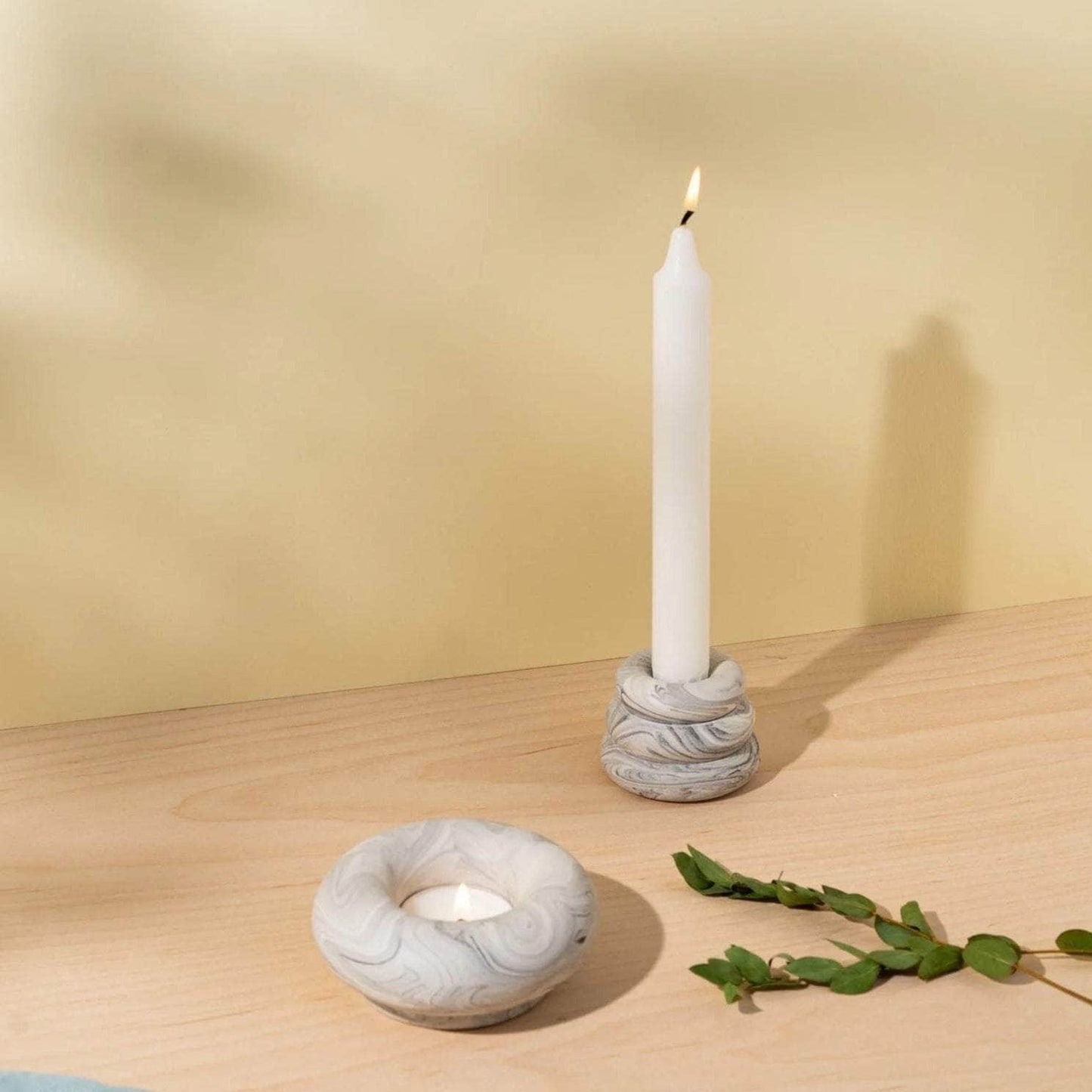 Tangerine Triple O Candleholder