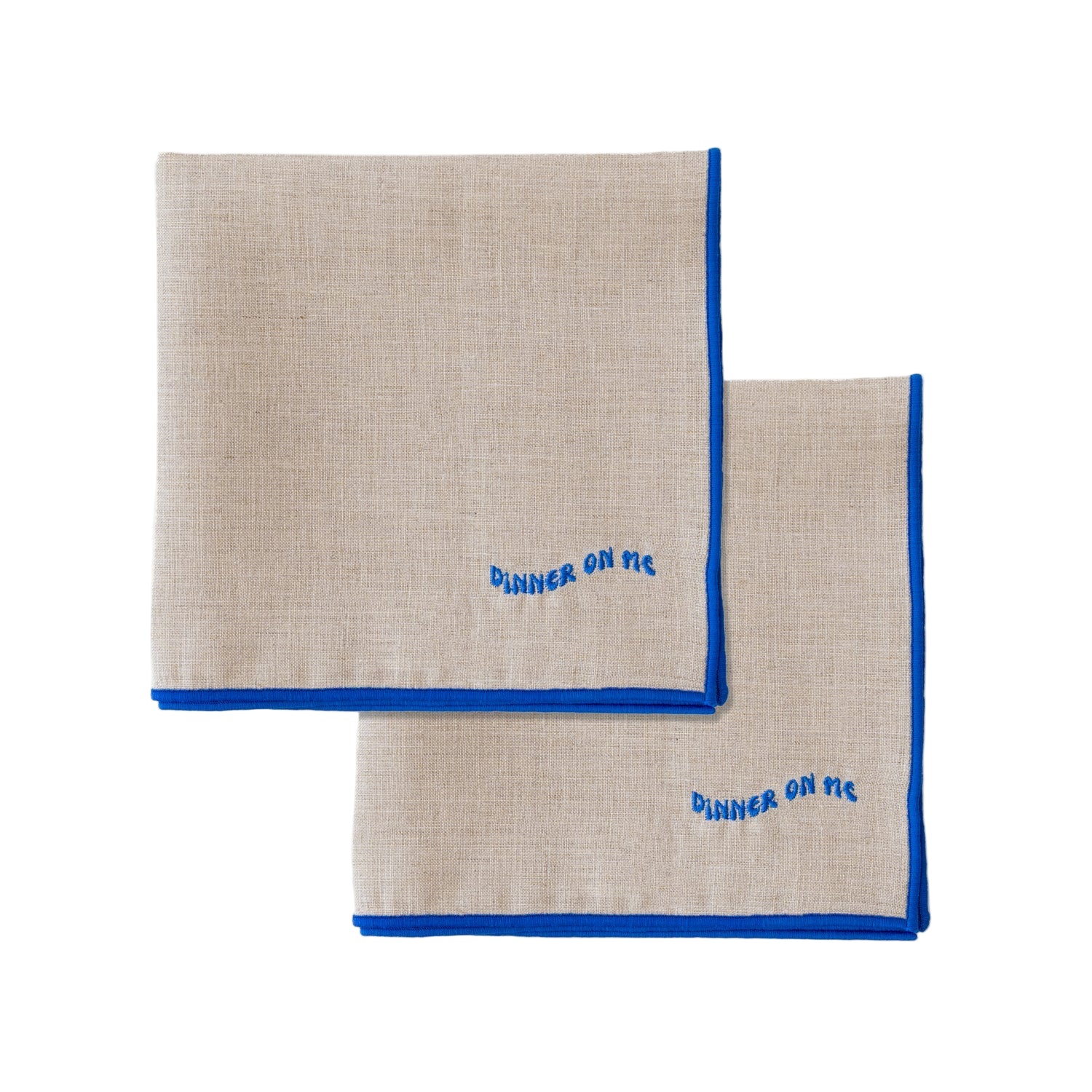 Dinner On Me Linen Napkins - Set of 2