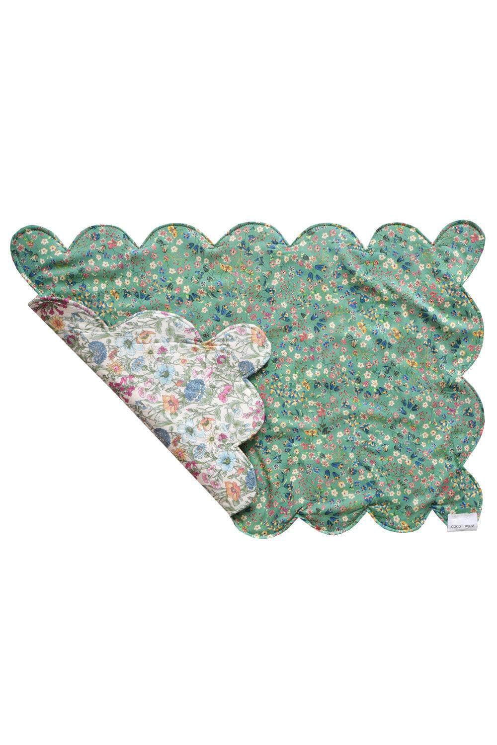 Reversible Scalloped Placemat Made With Liberty Fabric Donna Leigh