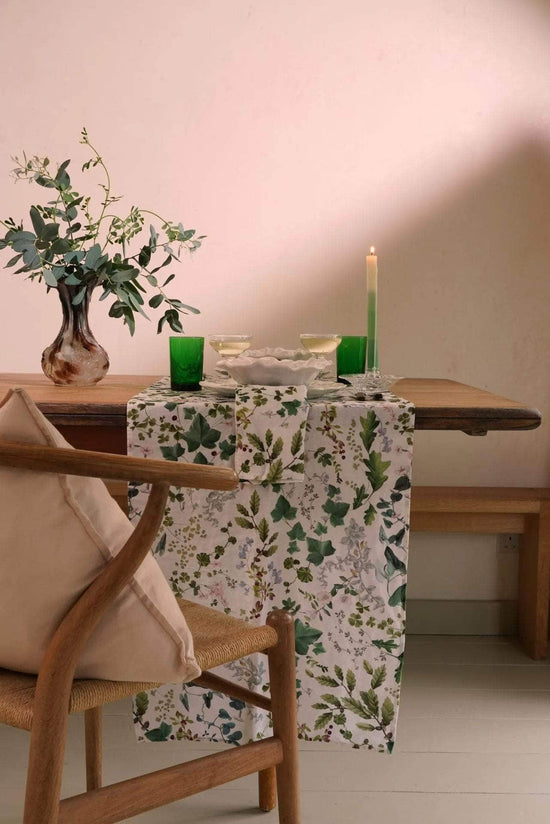 Winter Wildflowers Linen Runner