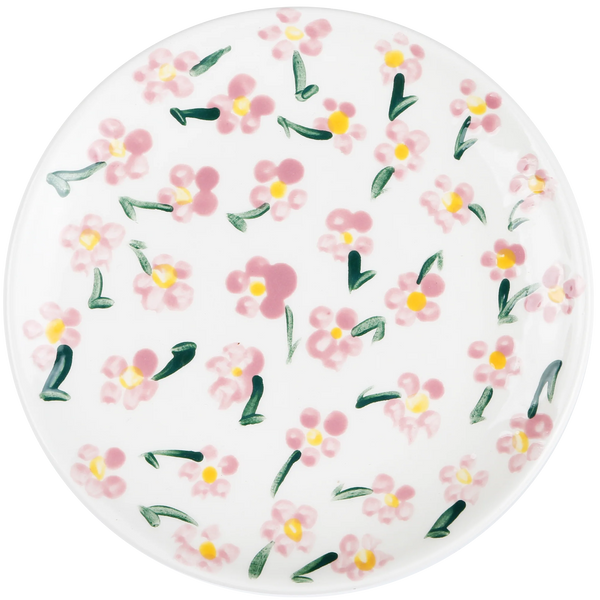 Pink Prairie Ceramic Plate