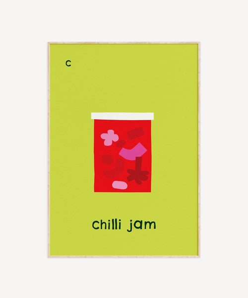 C for Chilli Jam Print