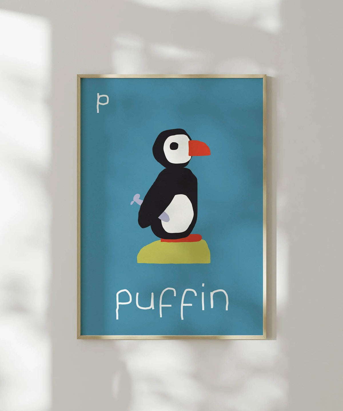P for Puffin Print