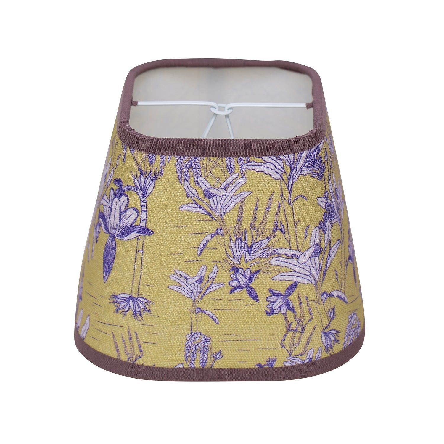 Tropicalia | Butter Yellow 6" Oblong Candle Clip Lampshade