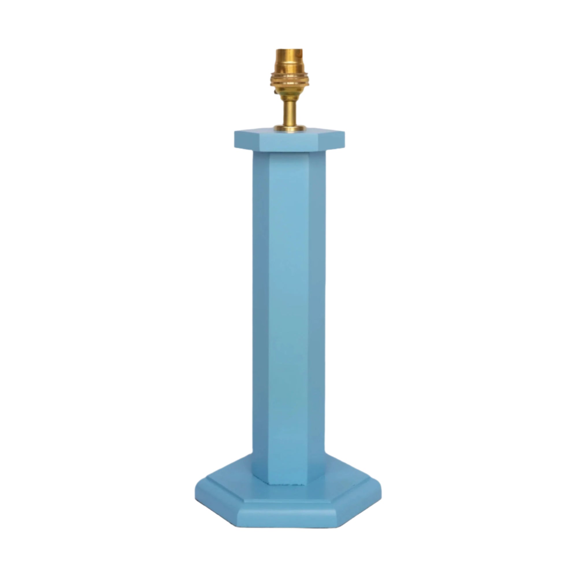 Hexagon Bedside Lamp - Beaufort Blue