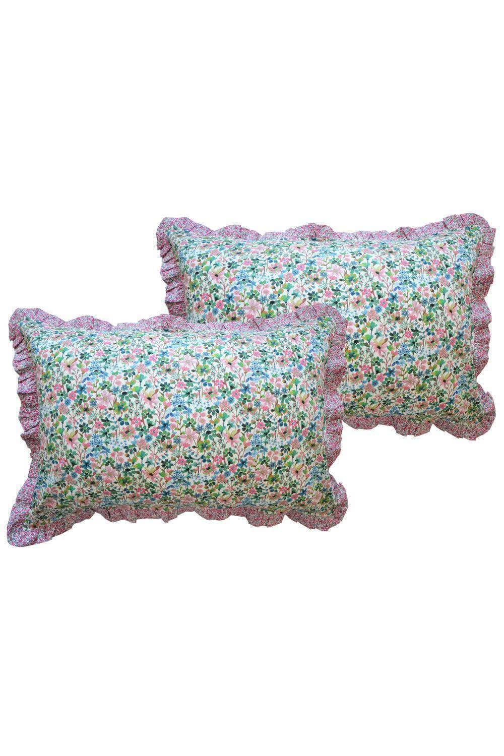 Frill Edge Pillowcase Made With Liberty Fabric Dreams Of Summer