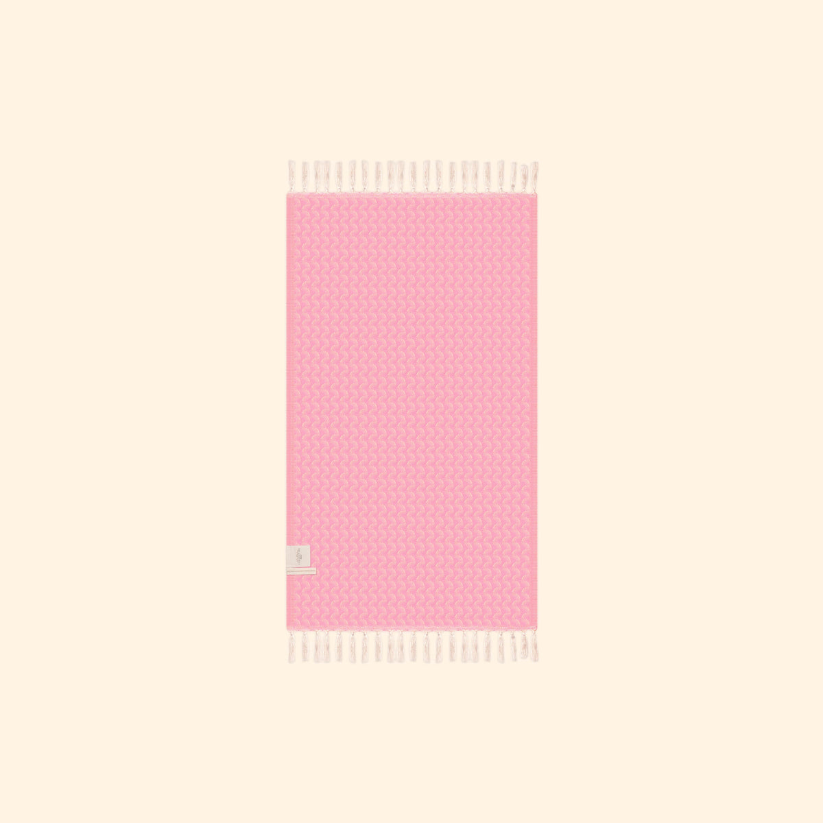 Silent Ripple Pure Cotton Hand Towel In Baby Pink