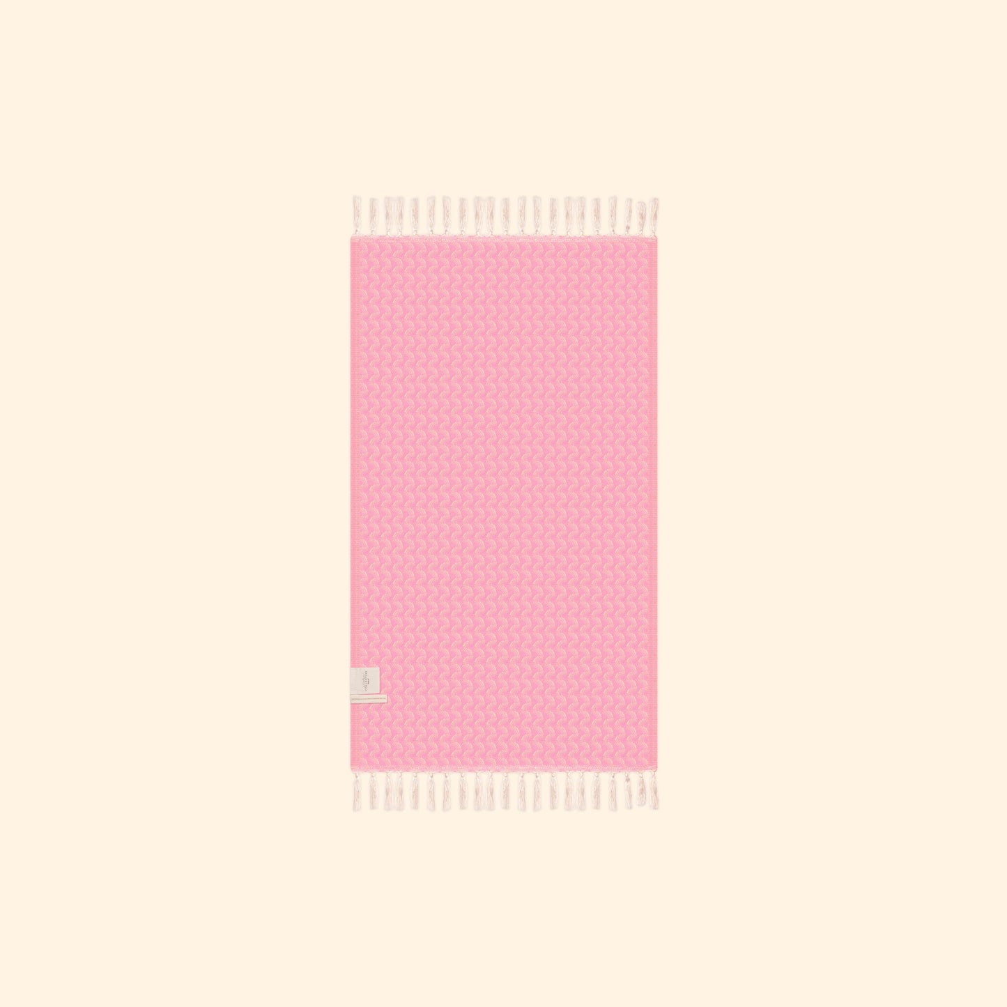 Silent Ripple Pure Cotton Hand Towel In Baby Pink