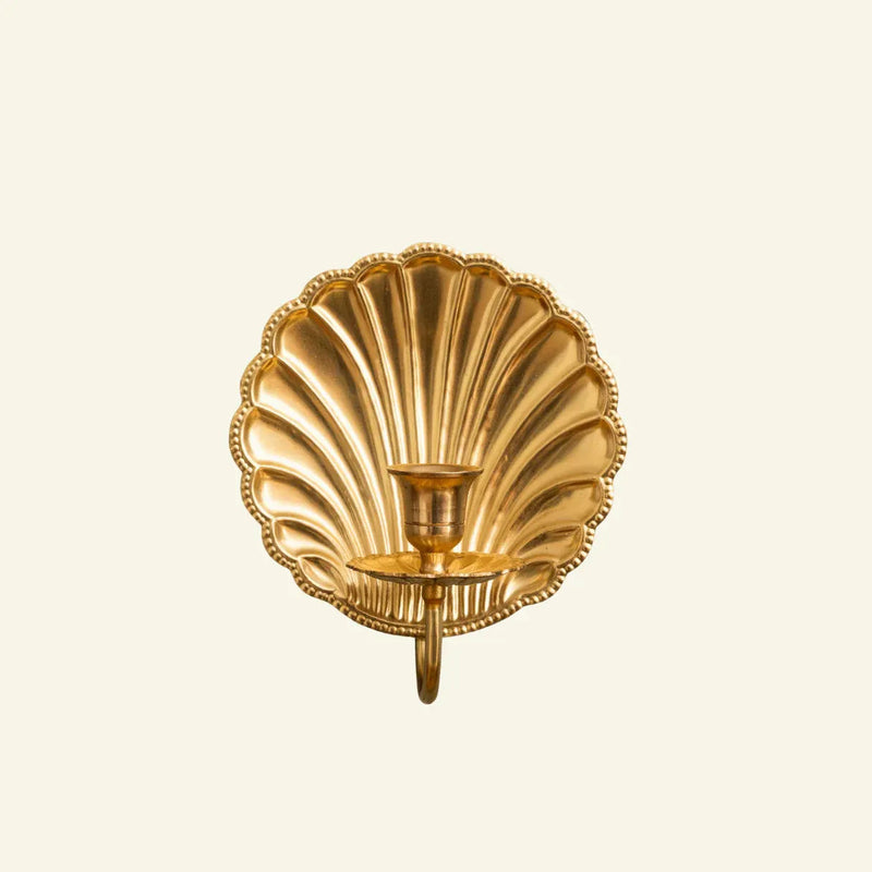 Shell Brass Wall Sconce (Single)